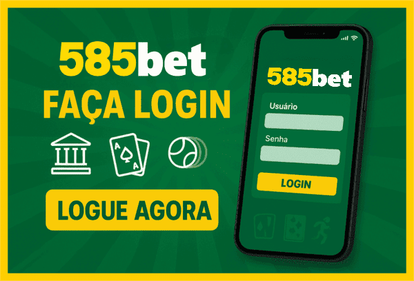 Imagem destacando login seguro na 585BET para novos usuários